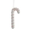Clayre & Eef 66105 Etichetta natalizia bastoncino di zucchero bianco rosso 8x3x17 cm