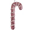 Targhetta natalizia Clayre & Eef candy cane rosa bianco 8x3x17 cm