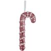 Targhetta natalizia Clayre & Eef candy cane rosa bianco 8x3x17 cm