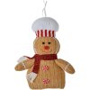 Clayre & Eef 66117 Decorazione Omino di pan di zenzero marrone 15x4x21 cm