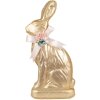 Clayre & Eef coniglio decorativo color oro 22x8x40 cm tessuto plastica