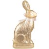 Clayre & Eef coniglio decorativo color oro 22x8x40 cm tessuto plastica