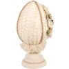 Uovo decorativo Clayre & Eef Beige Ø20x39 cm Decorazione primaverile Stile Vintage