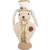 Coniglio decorativo Clayre & Eef Tessile Beige 24x17x50 cm Decorazione di Pasqua