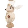 Coniglio decorativo Clayre & Eef Tessile Beige 24x17x50 cm Decorazione di Pasqua