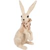 Coniglio decorativo Clayre & Eef Figura tessile Beige 25x19x54 cm