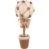 Clayre & Eef 65951 Fiore decorativo Beige Ø20x50cm Plastica tessile vintage