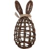 Clayre & Eef Coniglio decorativo in rattan marrone 23x22x45 cm Stile country
