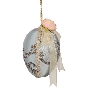 Clayre & Eef Uovo appeso Decorazione Blu...