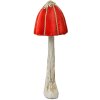 Clayre & Eef 66164 Fungo decorativo in stile barocco rosso oro Ø15x40cm