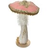 Clayre & Eef 66167 Fungo Deco Ø26x43cm Rosa Oro Plastica Barocca Deco