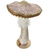 Clayre & Eef 66168 Fungo decorativo Marrone Oro Ø26x43cm Barocco Plastica Tessile Glitterato