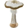 Fungo decorativo Clayre & Eef Bianco-Oro Ø26x43cm Decorazione barocca in plastica