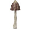 Clayre & Eef Deco Fungo Marrone-Oro Ø15x40 cm Stile Barocco Plastica Deco