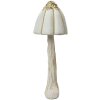 Clayre & Eef 66170W Fungo decorativo in oro bianco Ø15x40 cm in plastica stile barocco