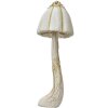 Clayre & Eef 66170W Fungo decorativo in oro bianco Ø15x40 cm in plastica stile barocco