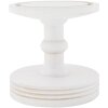 Campana di vetro Clayre & Eef Ø17x40cm Cappa decorativa in vetro bianco e legno in stile country
