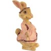 Clayre & Eef Coniglio decorativo in poliresina marrone rosa 3x3x5 cm Stile country