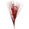 Clayre & Eef Ramo decorativo rosso 78 cm Pianta artificiale glitterata per decorazioni festive