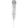 Clayre & Eef 66161ZI Piuma decorativa argento 42 cm plastica lucida