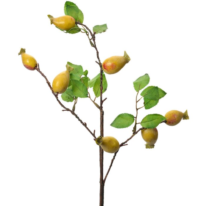 Clayre & Eef ramo decorativo giallo frutta plastica 50 cm