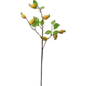 Clayre & Eef ramo decorativo giallo frutta plastica...