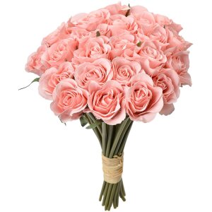 Clayre & Eef Bouquet di rose artificiali rosa 24...