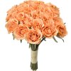 Bouquet di fiori artificiali Clayre & Eef 24 rose arancioni 20x16x30 cm