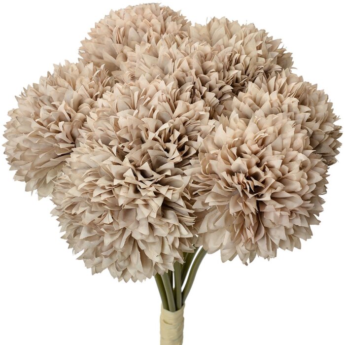 Clayre & Eef bouquet artificiale grigio verde 15x15x32 cm 8 fiori