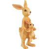 Clayre & Eef figurina decorativa coniglio con bambino marrone 4x4x8 cm stile country