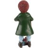 Clayre & Eef 6PR5722 Statuina di Natale bambino verde rosso 12cm in poliresina stile country