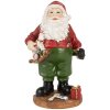 Clayre & Eef 6PR5724 Babbo Natale figura decorativa in stile country 8x6x13 cm