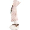 Clayre & Eef 6PR5727 Figurina di Natale Bambino Rosa 12cm Stile Country in Poliresina