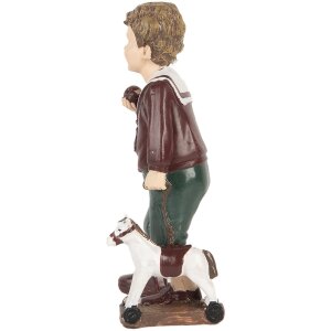 Clayre & Eef 6PR5730 Decorazione Bambino Marrone Verde 6x5x15 cm