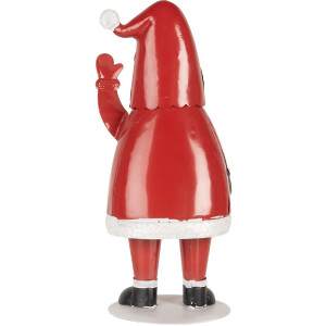 Clayre & Eef 6Y5853 Cassetta delle lettere Babbo Natale Rosso Bianco 16x14x35 cm