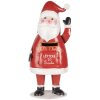 Clayre & Eef 6Y5853 Cassetta delle lettere Babbo Natale Rosso Bianco 16x14x35 cm