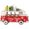 Clayre & Eef 6Y5855 Modello di autobus LED Rosso Bianco 31x15x21 cm Funzionamento a batteria
