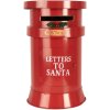 Clayre & Eef 6Y5856 Cassetta delle lettere rossa Ø24x38 cm Lettere a Babbo Natale