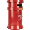 Clayre & Eef 6Y5856 Cassetta delle lettere rossa Ø24x38 cm Lettere a Babbo Natale