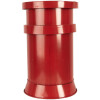 Clayre & Eef 6Y5856 Cassetta delle lettere rossa Ø24x38 cm Lettere a Babbo Natale