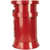 Clayre & Eef 6Y5856 Cassetta delle lettere rossa Ø24x38 cm Lettere a Babbo Natale