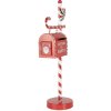 Clayre & Eef 6Y5857 Cassetta delle lettere decorazione natalizia rosso bianco 20x12x51 cm