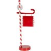 Clayre & Eef 6Y5857 Cassetta delle lettere decorazione natalizia rosso bianco 20x12x51 cm