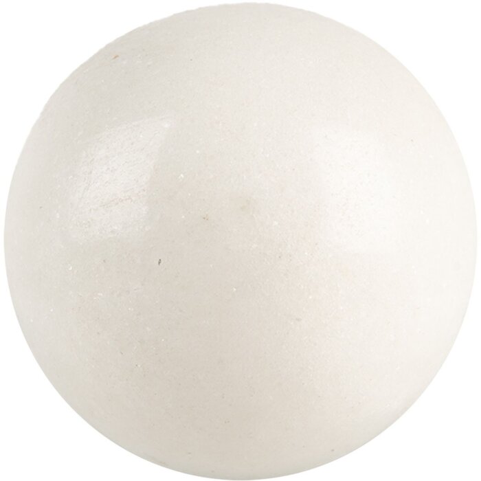 Clayre & Eef 66058 Pomello per porta in ceramica bianca Ø3cm vite 4cm