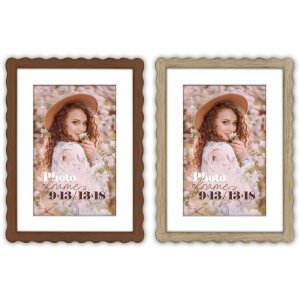 ZEP Cornice in legno Lione Brown Nature da 13x18 a 30x40...
