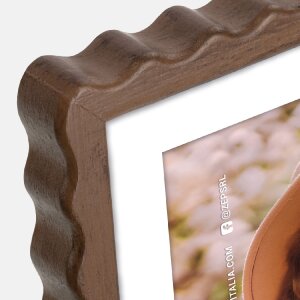 ZEP Cornice in legno Lione Brown Nature da 13x18 a 30x40 Passepartout Vintage