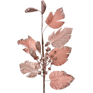 Clayre & Eef Decorazione natalizia Fiore Rosa 23x6x64 cm