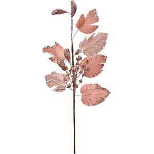 Clayre & Eef Decorazione natalizia Fiore Rosa 23x6x64 cm