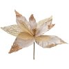 Clayre & Eef 66133 Decorazione natalizia Fiore Oro Ø 44x37 cm