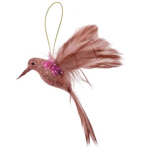 Clayre & Eef 66140 Ciondolo decorativo Uccello Rosa...